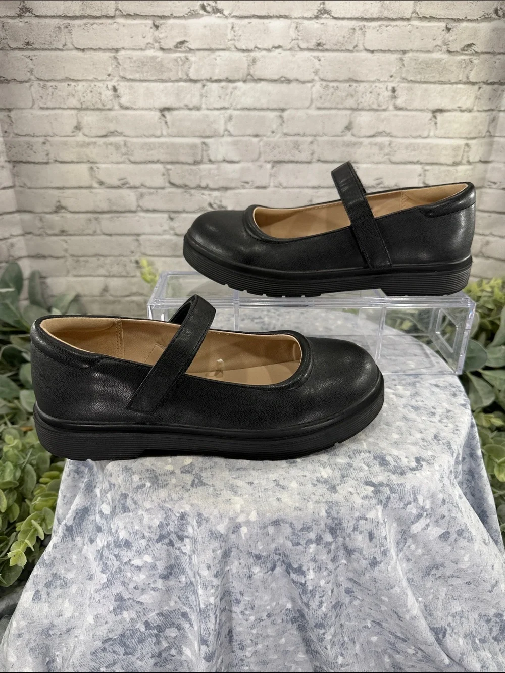 THE CHILDRENS PLACE - Black Round Toe Platform Mary Jane Casuals - Girls 3M 🖤
